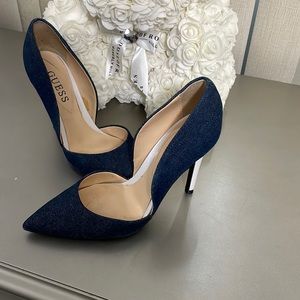 Guess denim heels size 6.5